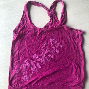 Fuchsia Zumba fitness burnout tank